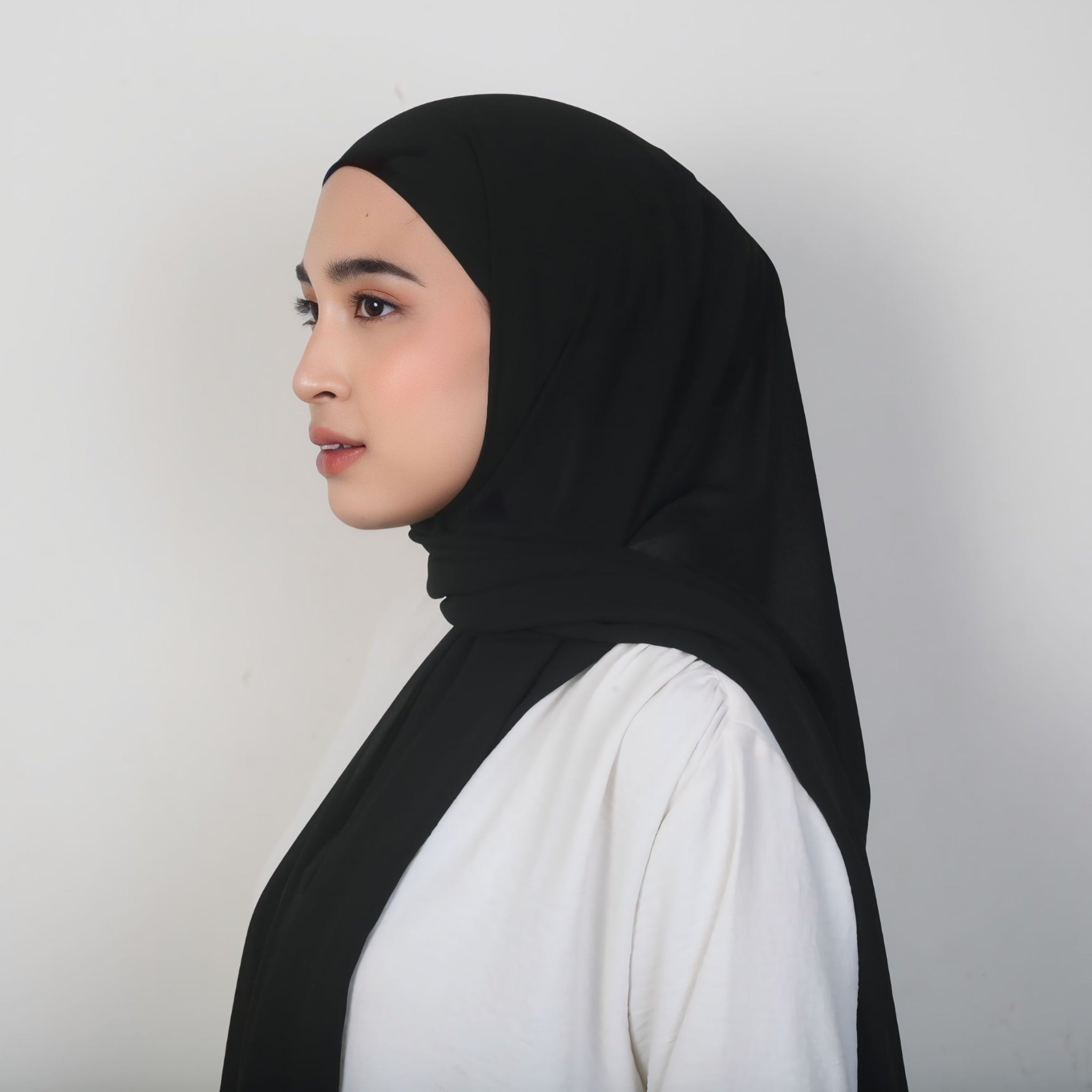 Image of Eclemix Rui Hijab Pashmina Inner Oval Polos